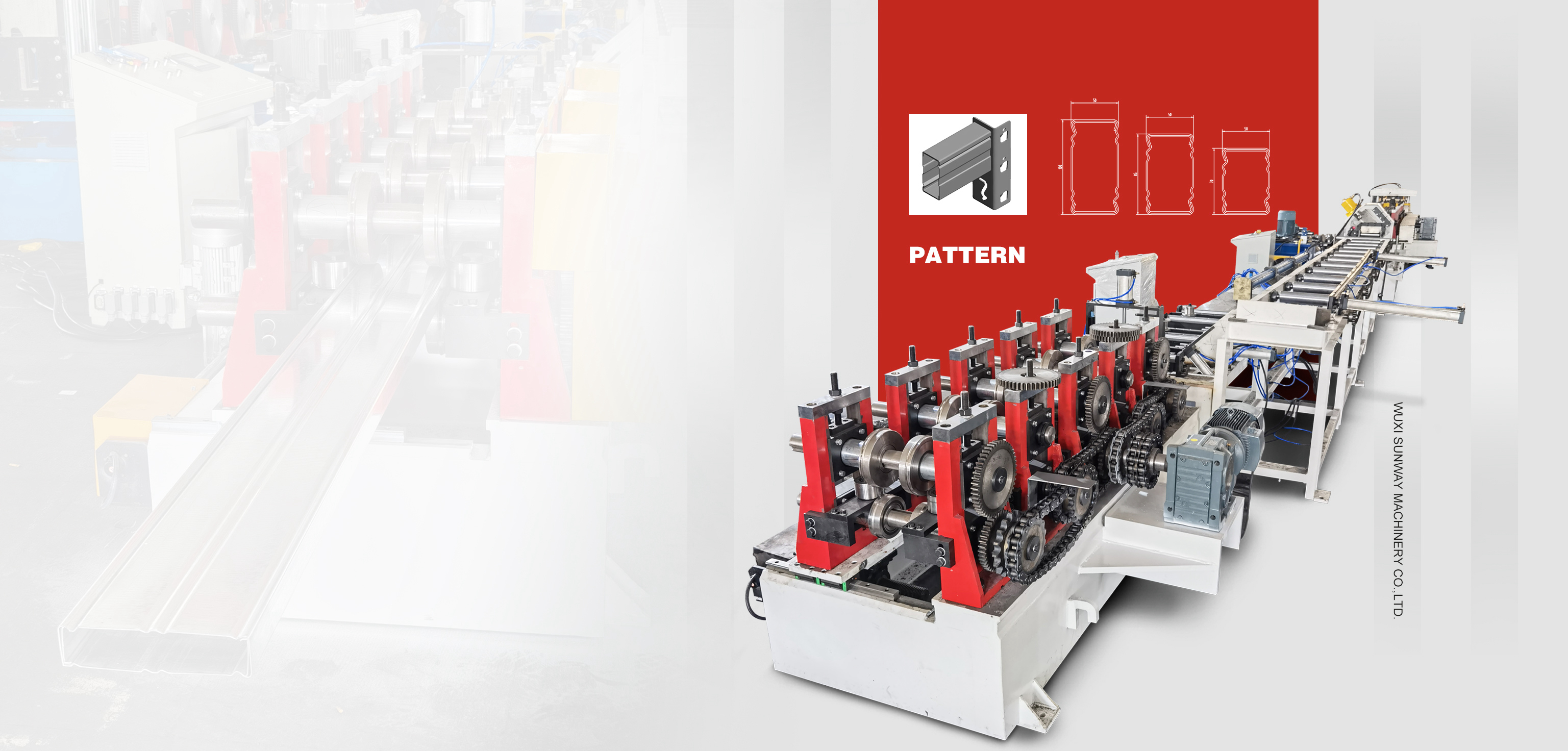 SUNWAY Heavy-duty Warehouse Racking Roll Forming Machine Production Line